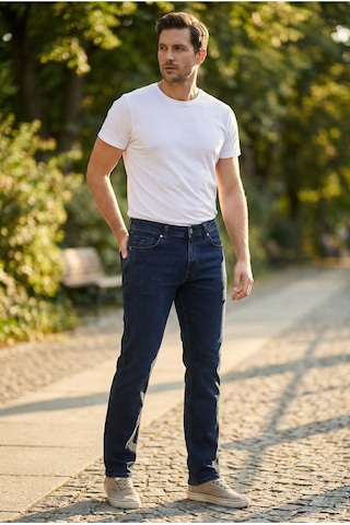 Little Cup Jeans Co Erkek Koyu Lacivert Klasik Kesim Pamuklu Esnek Jean Kot Denim Pantolon