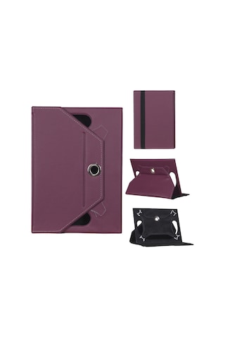 Alcatel 9013 Universal Standlı Tablet Kılıfı Mor Mor