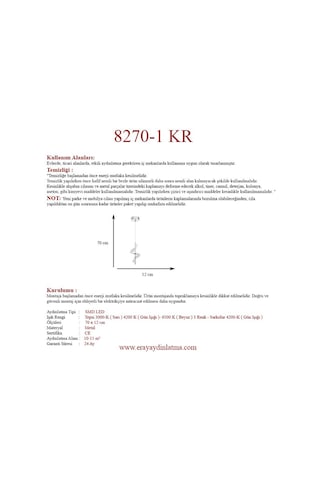Eray Aydınlatma 8270 Krom Led Avize Krom