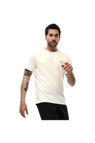 Raru Agnıtıo Erkek Pamuklu Ekru Günlük T-Shirt