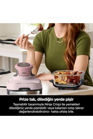 Ninja Crispi 4 in 1 1700 W Taşınabilir Cam Hazneli Pişirme Sistemi