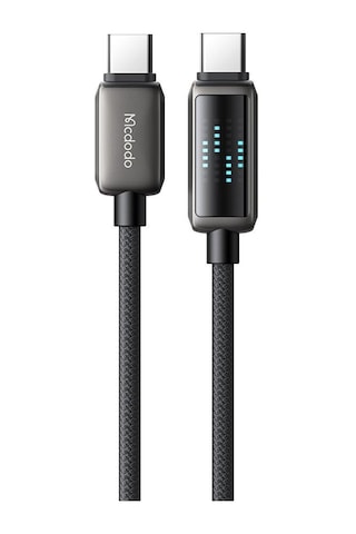 Mcdodo Ca-4250 100w Type-c To Type-c Şarj Hız Göstergeli Şarj Ve Data Kablosu - 1.2 M Siyah