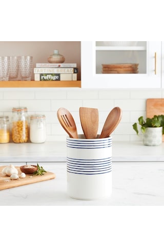 Kate Spade New York 885892 Charlotte Street Utensil Crock, Blue Diğer