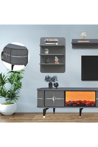 Maya Duvar Ünitesi - Antrasit Gümüş Antrasit - Gümüş