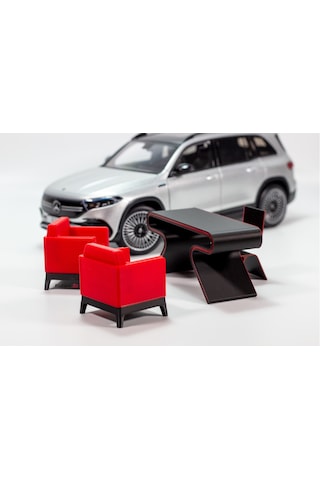 1/18 Ölçek Diorama Masa-koltuk Takımı Seti, Ofis Dioraması, Diorama Seti