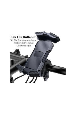 Blackbird Game Center Motor Ve Bisiklet Gidonu İçin Telefon Tutucu Bts14 Siyah