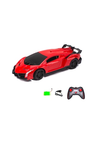 1:16 Ölçek Uzaktan Kumandalı Lamborghini Işıklı Şarjlı Kırmızı