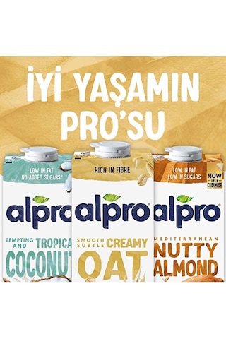 Alpro Yulaf Sütü 4x1 L Vegan Laktozsuz Bitkisel Bazlı