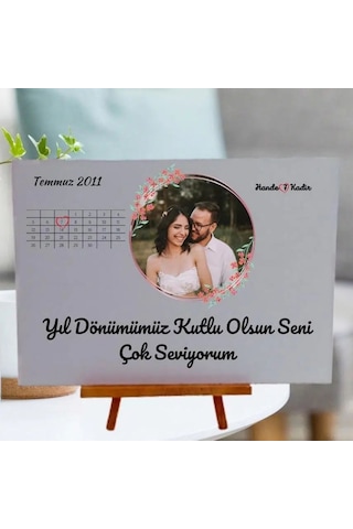 Kişiye Özel Fotoğraf Baskılı Romantik Hediye Seti - Anı Takvimi & Polaroid Kupa