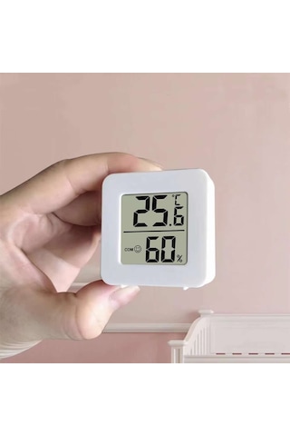 45mm Mini Nem Sıcaklık Ölçer Hava Durumu Isı Gösterge Dijital Ekran Termometre Ev Oda Ofis Kuluçka