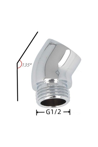 Teltree 130 Derece Açıklı Bronz Duş Kafa Elbow Adaptörü - 360 Döner G 1/2" Bağlantı - Basınç Ve Akışı Engellemeyen Duş Bileşeni Diğer