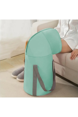 Maiyame Taşınabilir Katlanabilir Ayak Spa Kovaısı, 80 C Isı Dayanıklı, Peva Leak-proof, Polyester Dış Kat, Depolama Çantasıyla, Seyahat-ev İçin Uygun Mavi