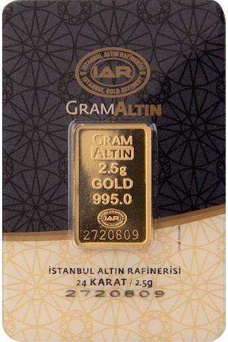 İAR 24 Ayar Külçe Altın 2.5 G