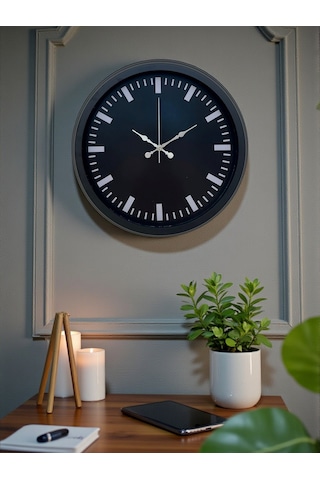 Black Baseline 40 Cm Metal Duvar Saati Diğer