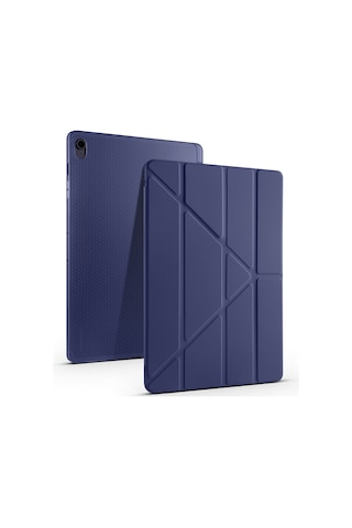 Samsung Galaxy Uyumlu Tab S11 Ultra X930 14.6 İnç Katlanabilir Kalemlikli Standlı Akıllı Kılıf Kapaklı Kılıf
