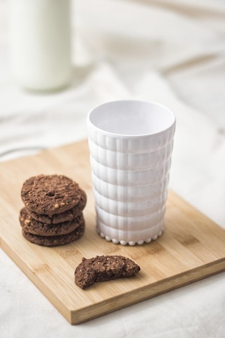 Allegra Beyaz Akrilik Bardak 6'lı Set 400 Ml Kırılmaya Dayanıklı, Cam Değildir Su, Meşrubat Ve Sunum İçin İdeal