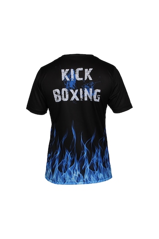 Dosmai Dijital Baskılı Kick Boks Spor T-shirt Mavi Kbt083