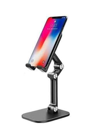 Plastik Ayarlanabilir Kaydırmaz Taban Telefon Tablet Standı