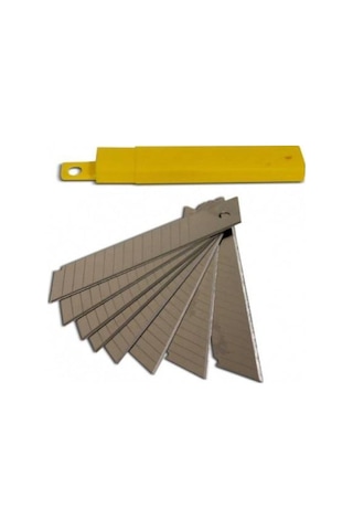 Maket Bıçağı Falçata Ağzı Maket Bıçağı Yedeği 10 Adet