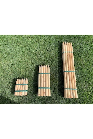 Sağlamlar 10'Lu Ahşap (Çam) Bağ Kazığı-Bahçe Herek-Çit Direği (456704143)