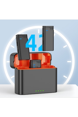 Jmary Mw-16 3 İn 1 Kablosuz Yaka Mikrofonu Siyah