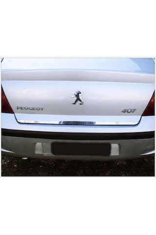 Peugeot 407 Krom Bagaj Alt Çıtası 2004 Üzeri P.Çelik Sedan