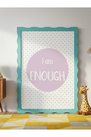 I Am Enough Dijital Baskı Poster Mor Çerçevesiz