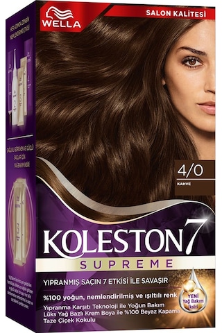 Koleston Supreme Kit Saç Boyası 4/0 Kahve