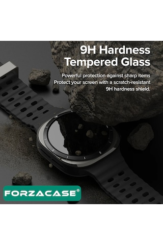 Forzacase Samsung Galaxy Uyumlu Watch 7 Ultra 47mm İle Temperli Kırılmaz Cam Ekran Koruyucu Fc861