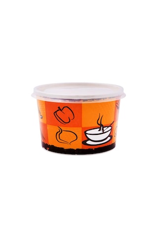 Cuppa Karton Çorba Kasesi Kapaklı 16 Oz 100 Adet 100 Adet