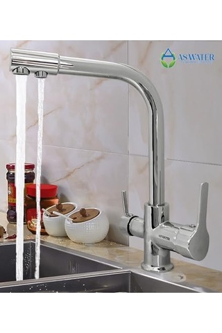 Arıtma Bataryası 3 Yollu Musluk Sıcak-soğuk Mix Arıtma Krom, 41553yk Diğer