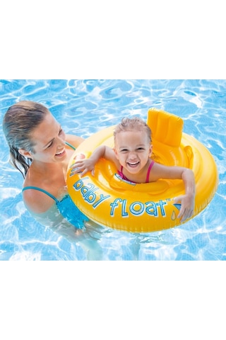 Intex My Baby Float Oturaklı Bebek Flatörü 70 Cm Çocuk Havuz Ve Deniz Simidi 6-12 Ay M-56585