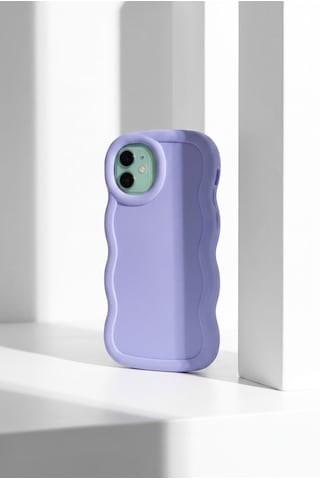 Apple iPhone 11 Pro Uyumlu Dalgalı Tasarım Kamera Korumalı Mat Silikon-54239 Mor