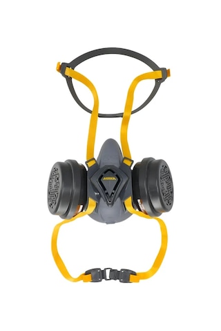 Mirka Yarım Yüz Maske Seti A2p3 R A2p3 Filtreli, Profesyonel Kömürlü Maske