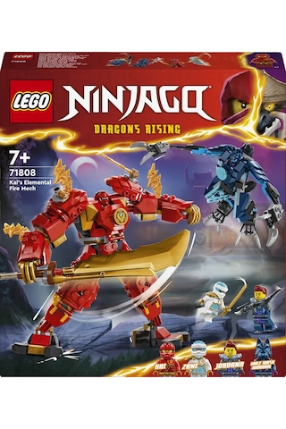 LEGO® NINJAGO Kai’nin Ateş Elementi Robotu 71808 7+ Yaratıcı Oyuncak Yapım Seti - 322 Parça