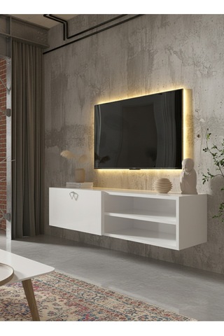 Resital Tv Ünitesi S1244-1 Beyaz Beyaz