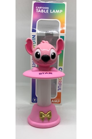 Angel Karakterli Rgb Işıklı Yaylı Masa Lambası - 18 Cm Renkli