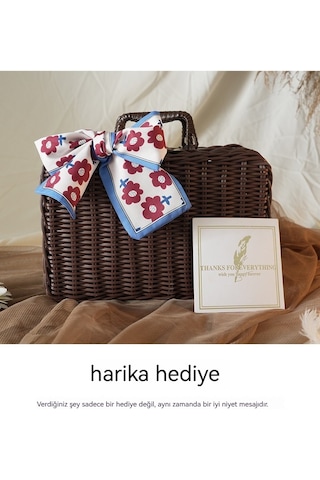 Luckystar1 Eternal Luck Hasır Saklama Sepeti Kahverengi