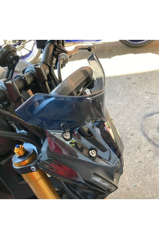 Gajeena Mt09 Fz09 2021-2022 İçin Abs Motosiklet Rüzgarlık, Siyah, Yaniha Yedek Parçası, Rüzgar Engeli Koruyucu
