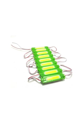 Ledwell Cob Ledli Mercekli Modül Led Yeşil - 5Adet