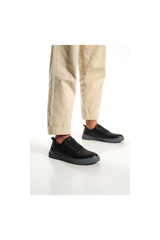 Mubiano Hakiki Deri 1326-s Siyah Erkek Spor Ayakkabı & Sneaker Siyah