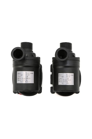 Lemestar 2 Adet Universal Sürekli Akışlı Su Pompası - 12v/24v Uyumlu, Fırçalı Olmayan, Bağlantısız Tel Tipi, Satış Makinesi İçin