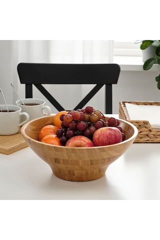 Servis Kasesi, Bambu, 28 Cm Açık Gri