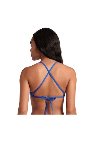 Arena Team Swim Top Tie Back Solid Kadın Mavi Yüzücü Bikini Üstü 004768720 Mavi