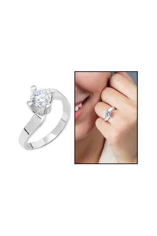 Starlight Diamond Pırlanta Montür Asimetrik 925 Ayar Gümüş Bayan (429505298)