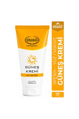 Ersağ Yüksek Koruyucu Güneş Kremi SPF50 100 ML