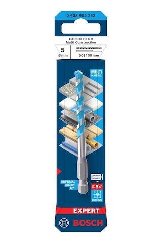 Bosch Expert Hex-9 5 X 100 Mm Çok Amaçlı Matkap Ucu 2608902252