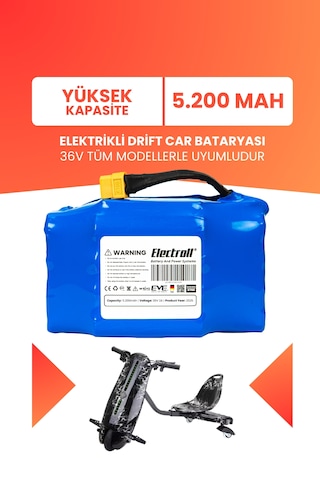 Drift Car Bataryası 36v 5.200mah Yüksek Kapasite