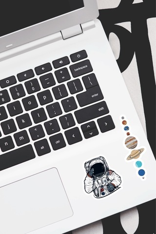 Nasa Uzay Tasarımlı Laptop Notebook Tablet Telefon Sticker Set 19