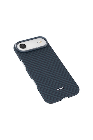Apple Uyumlu iPhone 17 Air Kılıf M-safe Şarj Özellikli Raptic Aramid Skin Origin Serisi Kapak Lacivert